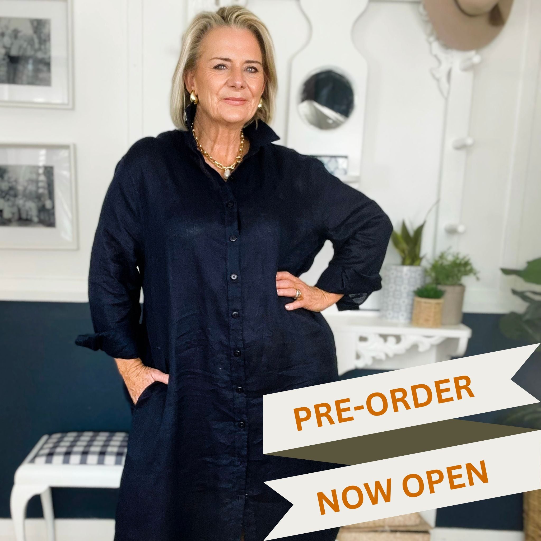 Preorder // Outback Eclipse Everyday Organic Linen Dress ETA June 9th