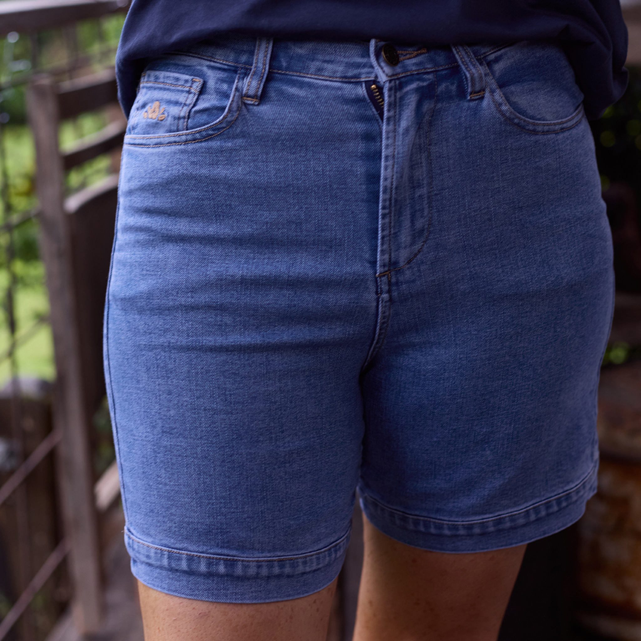 Luxury Blue Denim Shorts