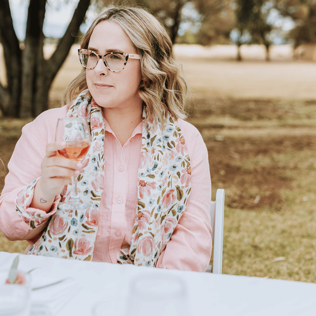 Playful Pink Organic Linen Shirt With Printed Cuffs - Outback Linen Co