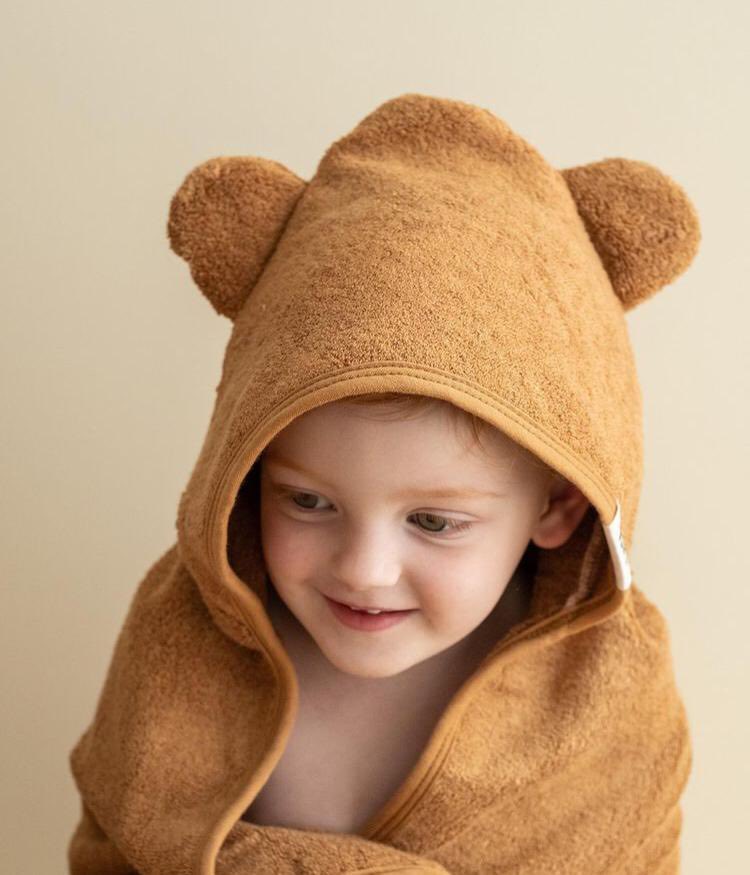organic cotton hooded baby towel