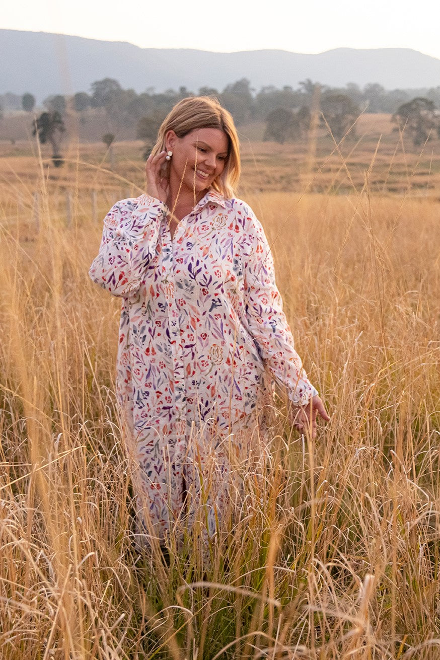 Outback Botanical Organic Linen Dress