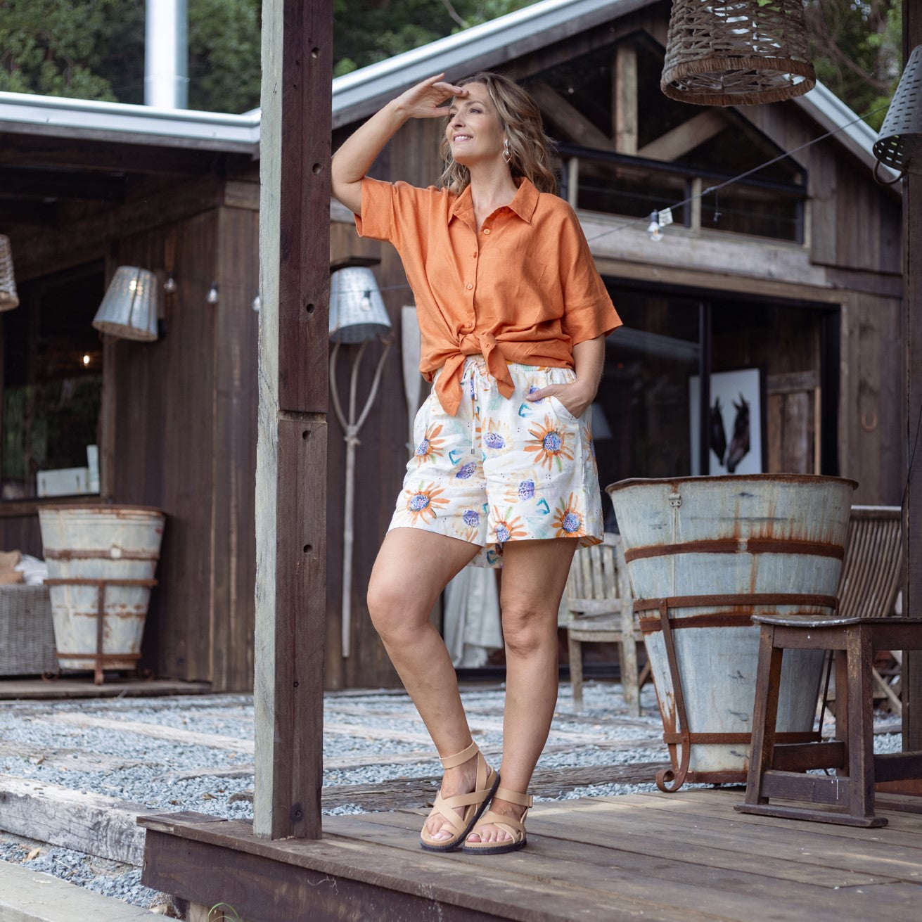 Organic Linen Women's Shorts Comfortable Summer Clothing -  Canada